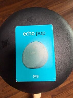 Amazon Echo Pop - Teal Box with Gray Speaker Image